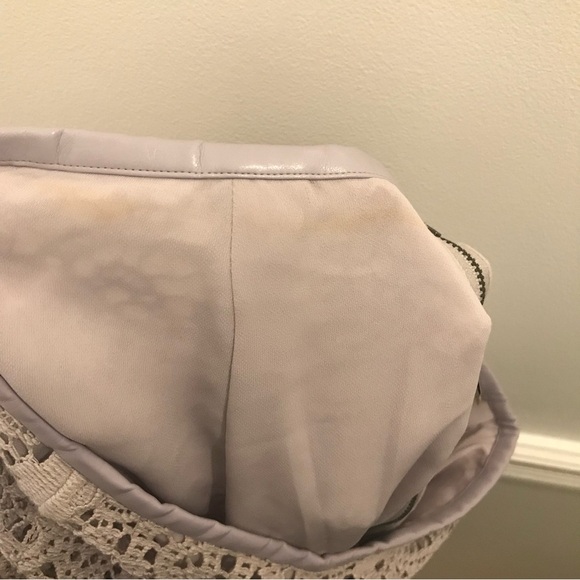 Burberry Crochet Lace Pencil Skirt 10 purple lavender - Picture 11 of 16